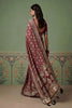 Elegant Maroon Heavy Embroidered Banarasi Silk Saree