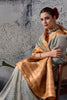 Grey Banarasi Silk Saree with Golden Zari Border Traditional Saree