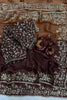 Wine Copper Designer Silk Saree with Heavy Embroidered Border