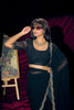 Black Georgette Saree with Embroidered Border Designer Saree
