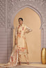 Delicate Gold Organza Printed Readymade Salwar Suit with Dupatta for Women