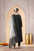 Glorious Black Chiffon Readymade Salwar Suit with Printed Dupatta for Women