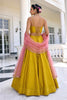 Elegant Mustard Yellow Vichitra Silk Readymade Lehenga Choli with Soft Net Dupatta