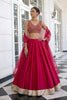 Elegant Rani Pink Silk Designer Lehenga Choli with Embroidery Work and Pink Dupatta