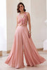 Elegant Blush Pink Readymade Waistcoat Palazzo Set for Party Wear