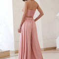 Elegant Blush Pink Readymade Waistcoat Palazzo Set for Party Wear