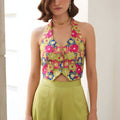 Wonderful Pista Green Readymade Waistcoat Palazzo Set for Party Wear