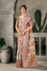 Elegant Beige Banarasi Silk Saree Wedding Festive Wear