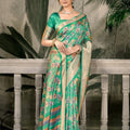 Elegant Green Banarasi Silk Saree for Wedding Festive Wear