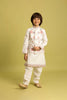 Graceful White Viscose Silk Embroidered Kurta Set with Floral Nehru Jacket