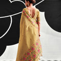 Stylish Mustard Yellow Saree Embroidery Border for Women
