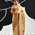 Stylish Mustard Yellow Saree Embroidery Border for Women