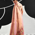 Premium Peach Viscose Saree Embroidery Border for Women