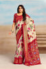 Luxury Off White Soft Silk Saree with Rich Zari Woven Border for Women