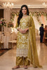 Stylish Olive Green Organza Embroidered Palazzo Suit with Designer Dupatta for Wedding Wear