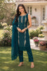 Graceful Rama Green Georgette Embroidered Designer Palazzo Suit with Dupatta for Women