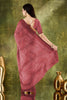 Elegant Wine Woven Designer Saree with Matching Blouse