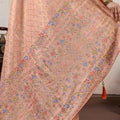 Peach Banarasi Silk Saree with Zari Weaving Rich Designer Pallu