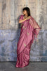 Premium Rose Pink Banarasi Silk Saree with Rich Zari Woven Border