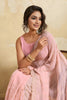 Pink Designer Saree Embroidery Sequins Georgette Saree