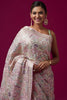 Pink Heavy Embroidered Designer Saree with Blouse Party Wear Saree