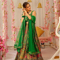 Graceful Green Floral Bandhani Printed Lehenga Choli with Matching Dupatta