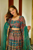 Stylish Multicolor Gujarati Embroidered Navratri Chaniya Choli with Dupatta
