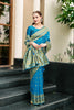Elegant Blue Silk Saree  Traditional Festive Wear