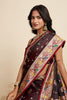 Maroon Banarasi Silk Saree Multicolor Floral Pallu Party Wear