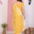 Designer Yellow Embroidered Saree with Blouse Party Wear