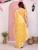 Designer Yellow Embroidered Saree with Blouse Party Wear