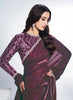 Elegant Wine Pink Saree with Border and Matching Blouse Party Wear