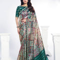 Green Banarasi Silk Saree with Rich Pallu Designer Blouse