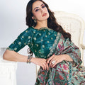 Green Banarasi Silk Saree with Rich Pallu Designer Blouse
