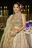 Stylish Beige Satin Silk Embroidered Wedding Lehenga Choli with Dupatta