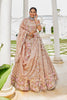 Lovely Peach Satin Silk Embroidered Lehenga Choli with Dupatta