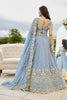 Delicate Sky Blue Satin Silk Embroidered Lehenga Choli with Dupatta