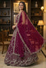 Stylish Burgundy Net Embroidered Bridal Lehenga Choli with Matching Dupatta for Wedding