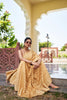 Elegant Golden Silk Traditional Sareewith Rich Weave Design