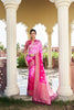 Rani Pink Banarasi Silk Saree Gold Zari Butta Work and Rich Woven Border
