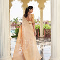 Beige Gold Banarasi Silk Saree with Zari Butta Work and Rich Woven Border