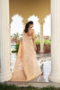 Beige Gold Banarasi Silk Saree with Zari Butta Work and Rich Woven Border