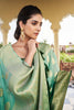 Dark Green Banarasi Silk Saree with Gold Zari Butta Work and Rich Woven Border