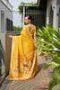 Mustard Yellow Silk Saree with Woven Butta Golden Peacock Pallu