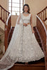 Elegant White Embroidered Net Lehenga Choli Set with Net Dupatta
