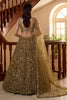 Precious Golden Embroidered Net Lehenga Choli Set with Net Dupatta