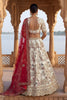 Stylish Off-White Heavy Embroidered Silk Bridal Lehenga Choli with Net Dupatta for Wedding