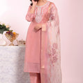 Stylish Peach Poly Silk Embroidered Readymade Salwar Suit with Dupatta for Women