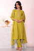 Unique Olive Green Poly Silk Embroidered Readymade Salwar Suit with Dupatta for Women