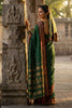 Dark Green Traditional Silk Saree with Red Gold Zari Border Saree